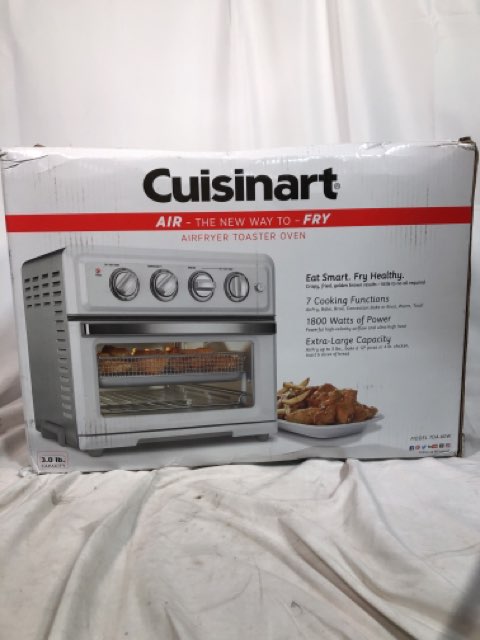  Cuisinart TOA-26 Compact Airfryer Toaster Oven, 1800-Watt Motor  with 6-in-1 Functions and Wide Temperature Range, Large Capacity Air Fryer  with 60-Minute Timer/Auto-Off, Stainless Steel: Home & Kitchen